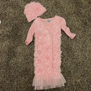 MudPie gown & hate sz 0-6
